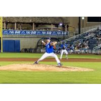 Biloxi Shuckers' K.C. Hunt on the mound