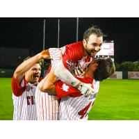 Ottawa Titans' Aaron Casillas celebrates win