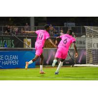 Milo Yosef of FC Tulsa reacts after a goal