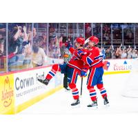 Spokane Chiefs celebrate a goal