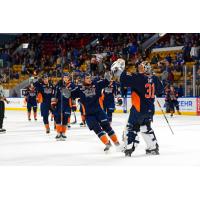 Flint Firebirds celebrate win