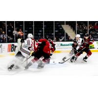 Vancouver Giants battle the Red Deer Rebels