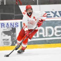 Defenceman Max Psenicka with HC Slavia Praha U17