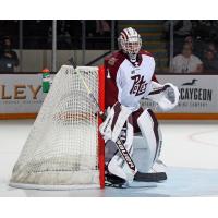 Peterborough Petes goaltender Liam Sztuska