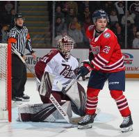 Peterborough Petes goaltender Zach Bowen vs. the Oshawa Generals