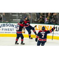 Saginaw Spirit celebrate win