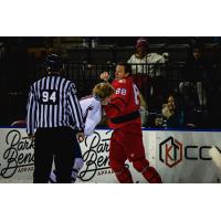 Rapid City Rush's Garrett Klotz versus Tulsa Oilers' Cade McNelly