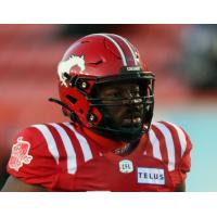 Calgary Stampeders defensive lineman Folarin Orimolade