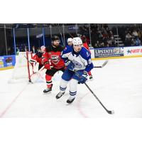 Syracuse Crunch forward Gage Goncalves vs. the Utica Comets