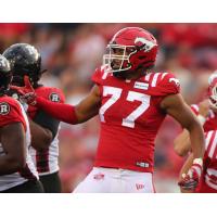 Calgary Stampeders defensive lineman Kelon Thomas