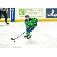 Defender Jake Stevens with the Maine Mariners