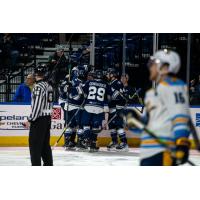 Worcester Railers huddle up