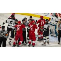 Wichita Thunder fight with the Allen Americans