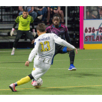 San Diego Sockers' Sebastian Mendez in action