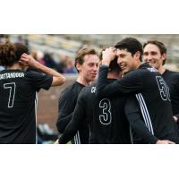 Chattanooga FC reacts after Tate Robertson's goal