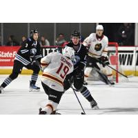 Vancouver Giants right wing Cameron Schmidt vs. the Wenatchee Wild