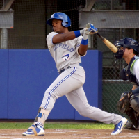 Infielder Miguel Hiraldo with the Bluefield Blue Jays