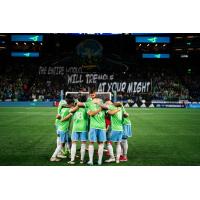 Sounders FC huddle