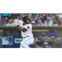 Infielder Felix Valerio with the Wisconsin Timber Rattlers