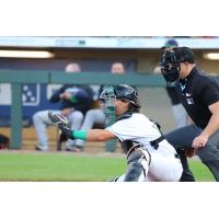 Dayton Dragons catcher Connor Burns