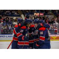 Saginaw Spirit celebrate a goal