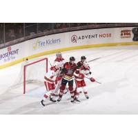 Grand Rapids Griffins battle the Chicago Wolves