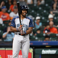 Outfielder Marty Costes with the Sugar Land Skeeters