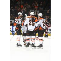Lehigh Valley Phantoms celebrate a goal