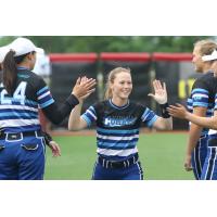 Infielder Jenna Lilley with the Cleveland Comets