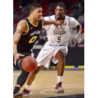Saint John Riptide forward Chris Early drives against the Moncton Magic