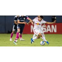 Midfielder Jose Aguinaga with New York Red Bulls II