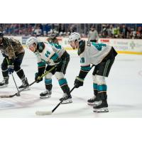 Tahoe Knight Monsters' Isaac Johnson and Artur Cholach on game night