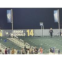 Jessica McDonald in the North Carolina Courage Ring of Honor