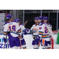 Orlando Solar Bears exchange fist bumps