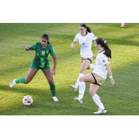 Lexington SC with possession vs. Spokane Zephyr FC