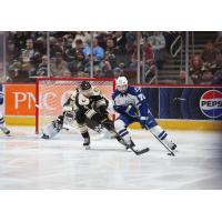 Syracuse Crunch left wing Conor Sheary vs. the Hershey Bears