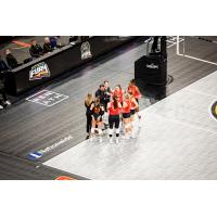 Columbus Fury huddle