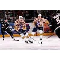 Milwaukee Admirals in their Bob Uecker-inspired jerseys