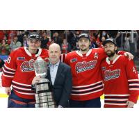 Oshawa Generals with the Bobby Orr Trophy